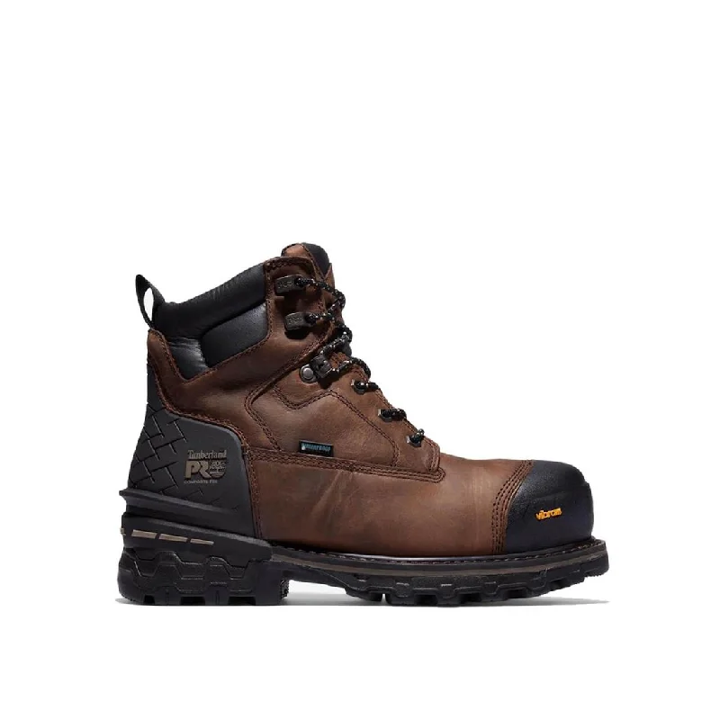 Men's shock - absorbing work & safety boots for long - hours standingBoondock HD 6 Inch Composite-Toe Waterproof Work Boot Brown