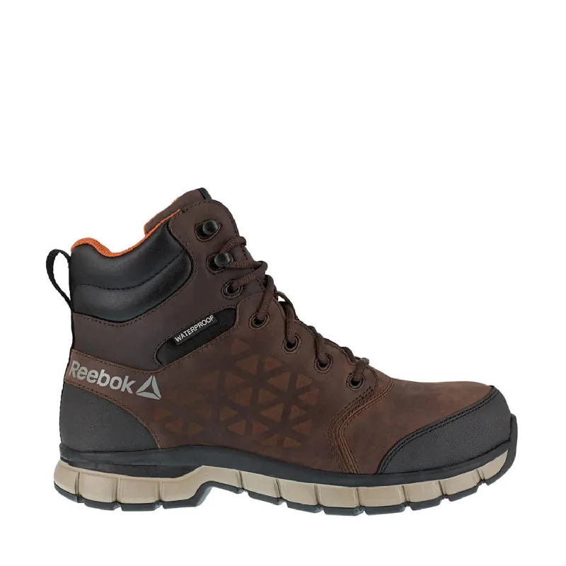 Men's work & safety boots with a moisture - wicking lining for dry feetSublite Cushion 6 Inch Composite-Toe Waterproof Athletic Work Boot Brown Men's work & safety boots with a moisture - wicking lining for dry feetSublite Cushion 6 Inch Composite-Toe Waterproof Athletic Work Boot Brown