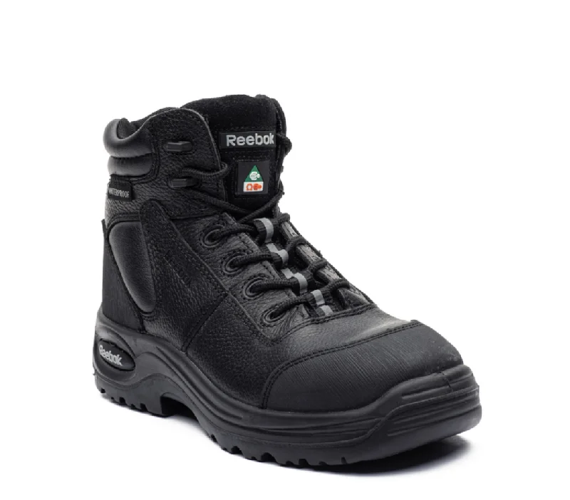 Men's work & safety boots with a quick - lace system for easy on and offTrainex Men's 6" Composite Toe Leather Work Boots RB6765 XL Sizes