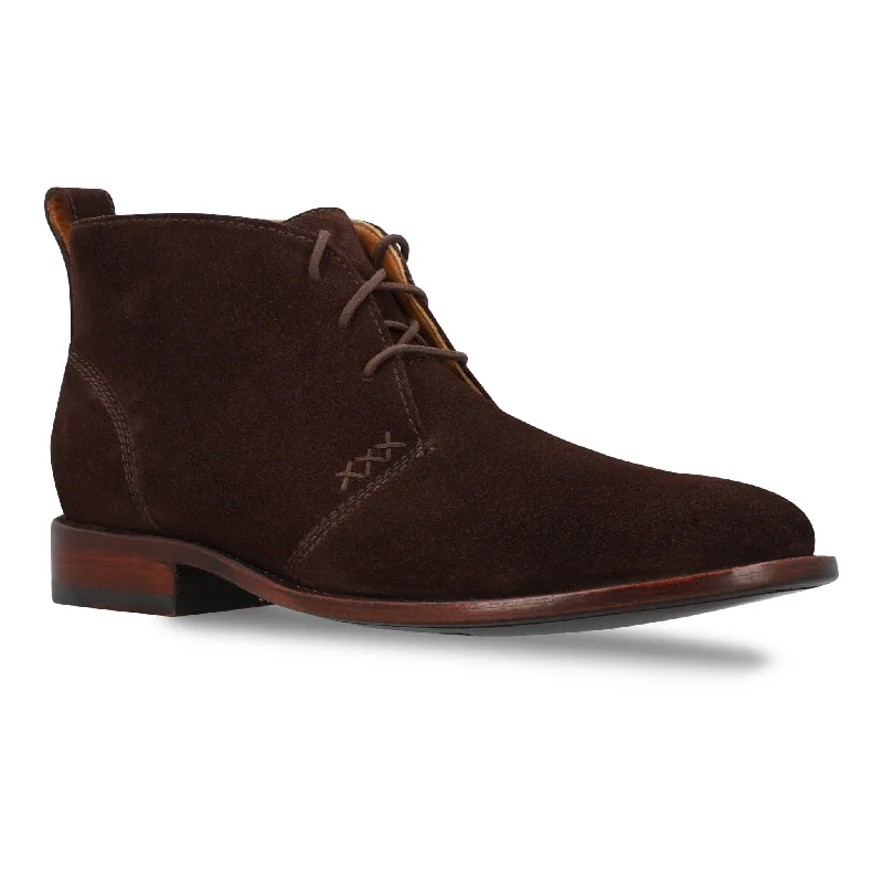 Men's shearling - lined chukka boots for added warmth in winterThe Wanderer - Chocolate Men's shearling - lined chukka boots for added warmth in winterThe Wanderer - Chocolate