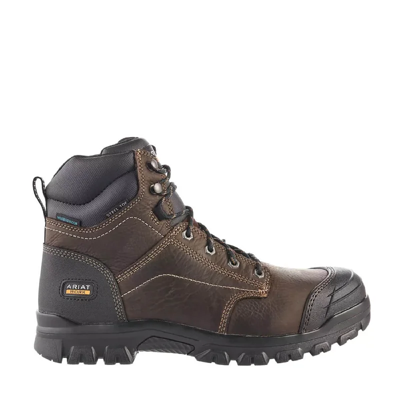 Men's puncture - resistant work & safety boots with Kevlar soleTreadfast 6 inch Soft-Toe Waterproof Boot Brown