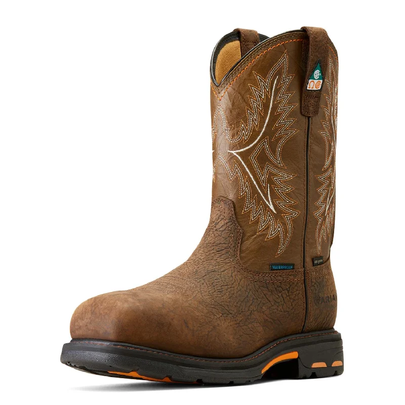 Men's work & safety boots with a toe cap made of aluminum alloyWorkHog Composite-Toe CSA Waterproof Insulated Work Boot Bruin Brown