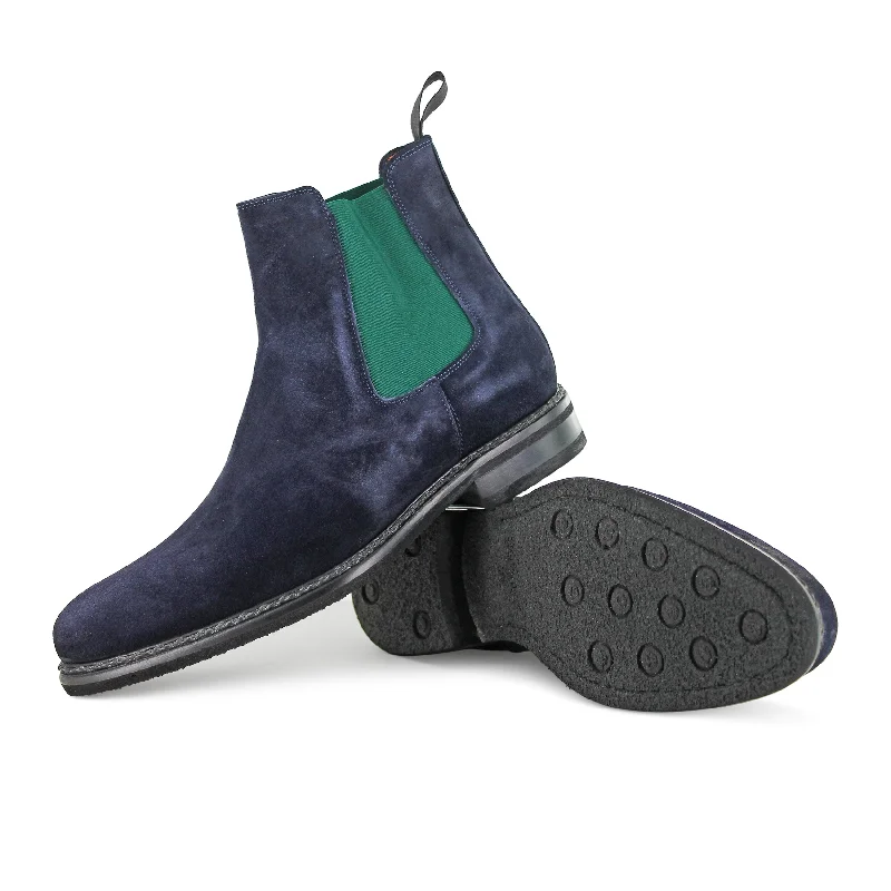 Men's lightweight Chelsea boots for easy movementT590 - Velour Abisso