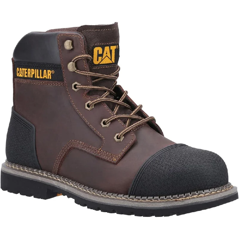 Men's breathable mesh - lined work & safety boots for hot weatherCaterpillar Cat Powerplant S3 Safety Work Boot with Scuff Cap