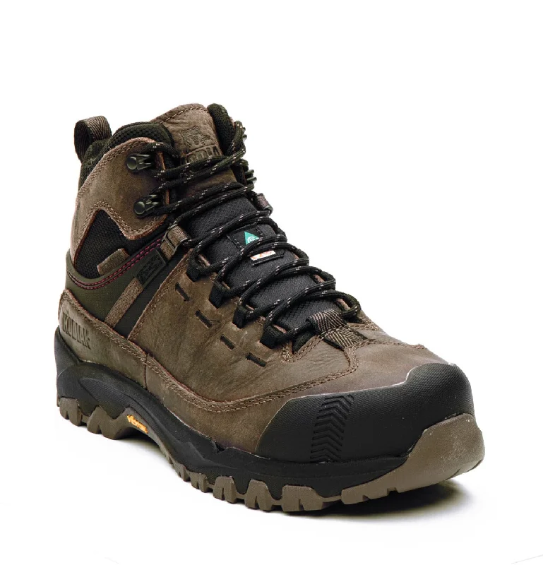 Men's puncture - resistant work & safety boots with Kevlar soleQuest Bound Mid Men's 6" composite toe leather work boots A4TEL/4TELBK - LIMITED SIZES