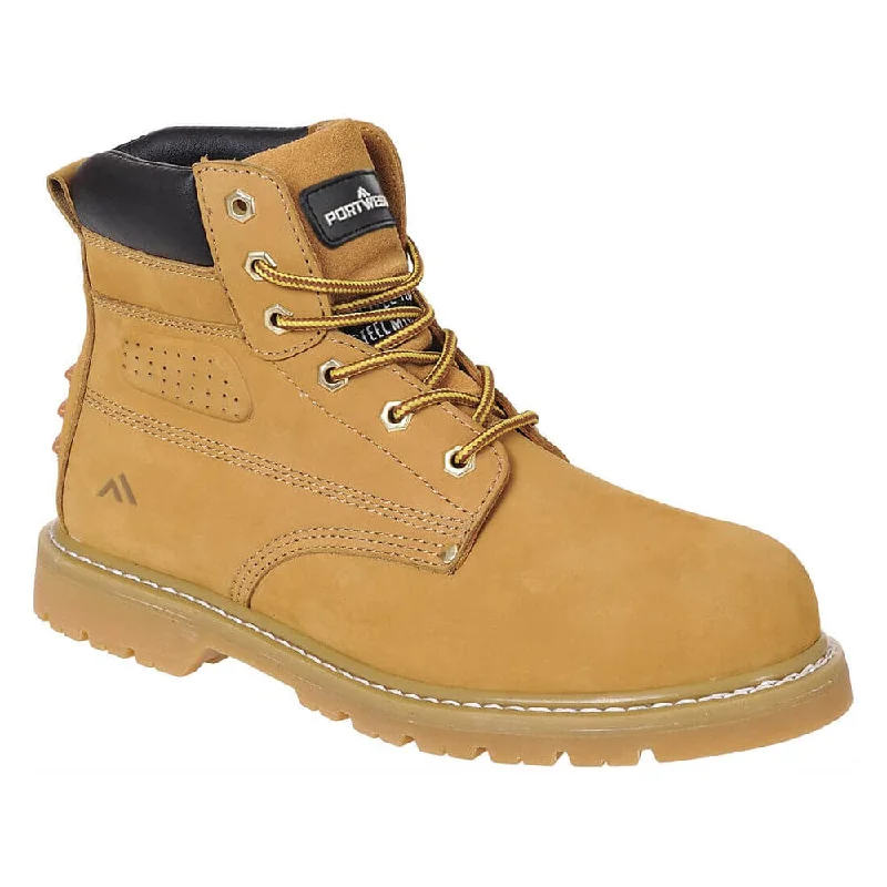Men's carbon fiber toe work & safety boots for lightweight protectionPortwest FW35 Steelite Welted Plus Safety Boot SBP HRO