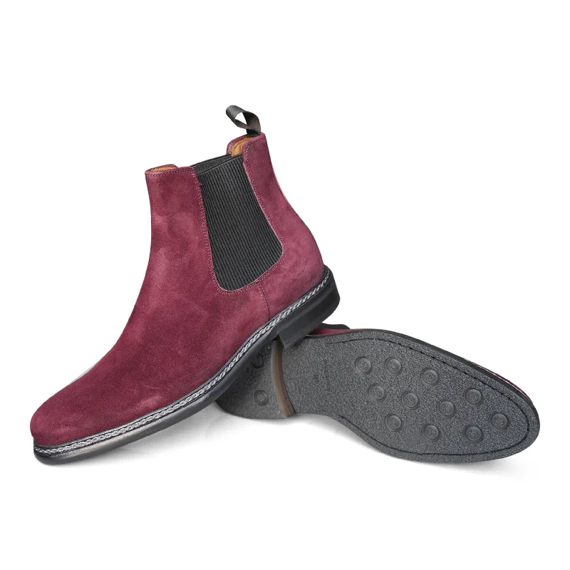 Men's odor - resistant Chelsea boots with a special liningT590 - Velour Bordeaux