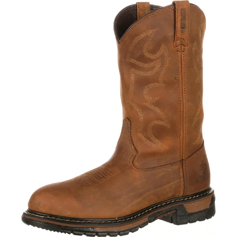 Men's work & safety boots with a toe cap made of aluminum alloyRocky Original Ride Branson Roper Waterproof (Aztec Crazy Horse)
