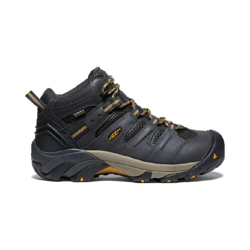 Men's metatarsal guard work & safety boots for heavy - duty tasksMen's Lansing Mid Waterproof (Steel Toe)  |  Raven/Tawny Olive