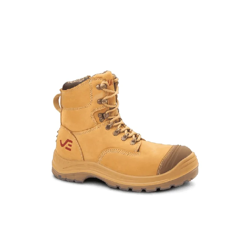 Brawn Safety Work Boots Tan