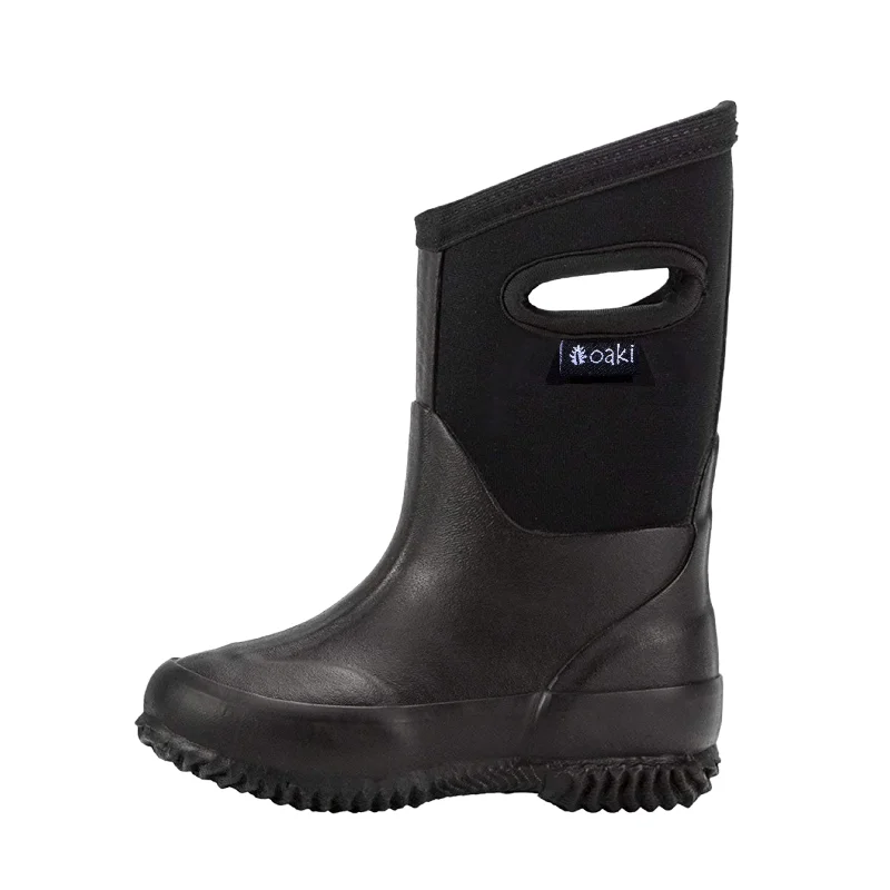 Men's water - resistant snow boots for slushy conditionsBlack Neoprene Rain/Snow Boots