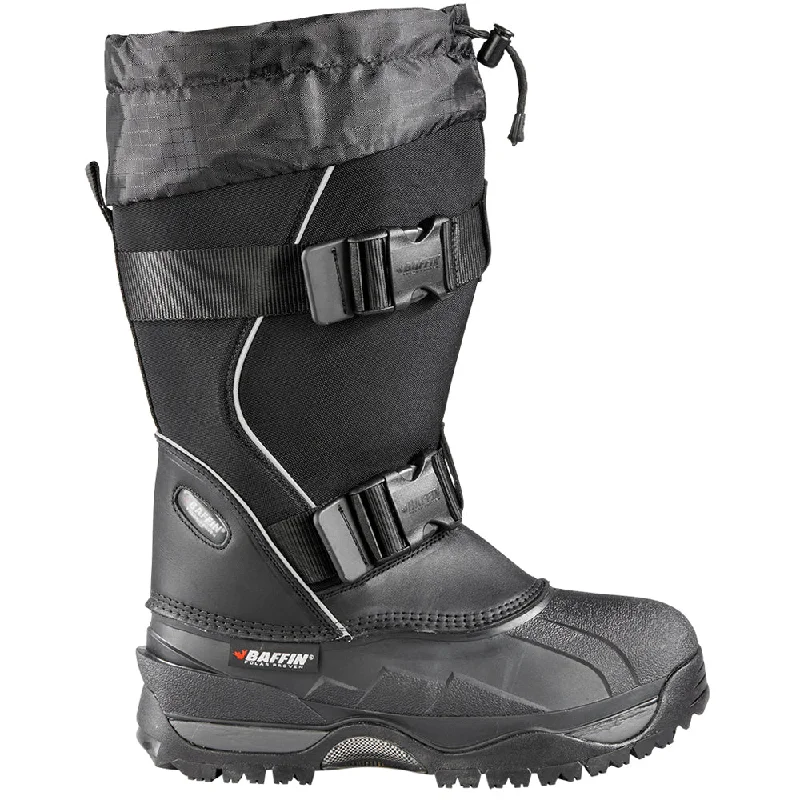 Men's solid - color snow boots in black or brownImpact Round Toe Snow Boots