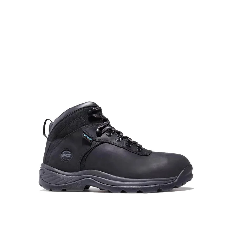 Men's work & safety boots with a toe cap made of aluminum alloyFlume Inch Steel-Toe Waterproof Work Boot Black