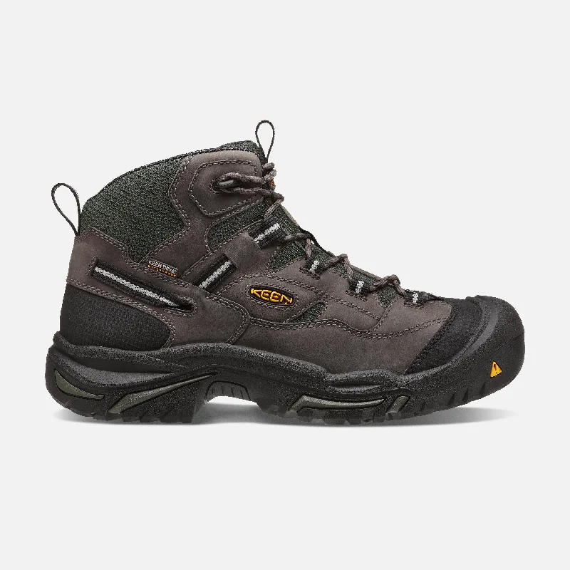 Men's work & safety boots with a padded collar for ankle comfortMen's Braddock Mid Waterproof (Soft Toe)