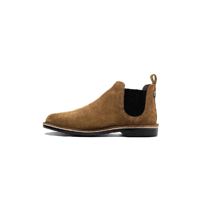Men's leather and fabric hybrid Chelsea boots for a unique styleMEN'S CHELSEA BOOT SAFARI BLACK Men's leather and fabric hybrid Chelsea boots for a unique styleMEN'S CHELSEA BOOT SAFARI BLACK