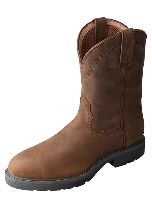Men's water - repellent leather work & safety boots for outdoor workTwisted X Work Boot (Distressed Saddle)
