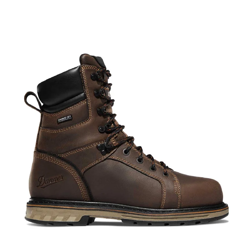 Men's non - metallic work & safety boots for airport security jobsSteel Yard 8 Inch Steel-Toe 400G Work Boot Brown