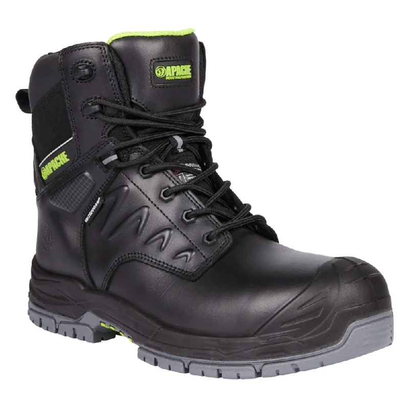Men's work & safety boots with a durable rubber outsole for traction on rough terrainApache Chilliwack Side Zip GTS Outsole Waterproof Boot