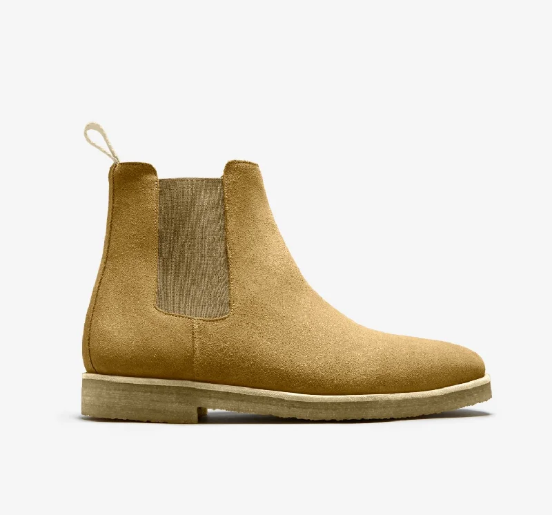Men's adjustable elastic side Chelsea boots for a customizable fitChelsea Boot | Cappuccino Men's adjustable elastic side Chelsea boots for a customizable fitChelsea Boot | Cappuccino
