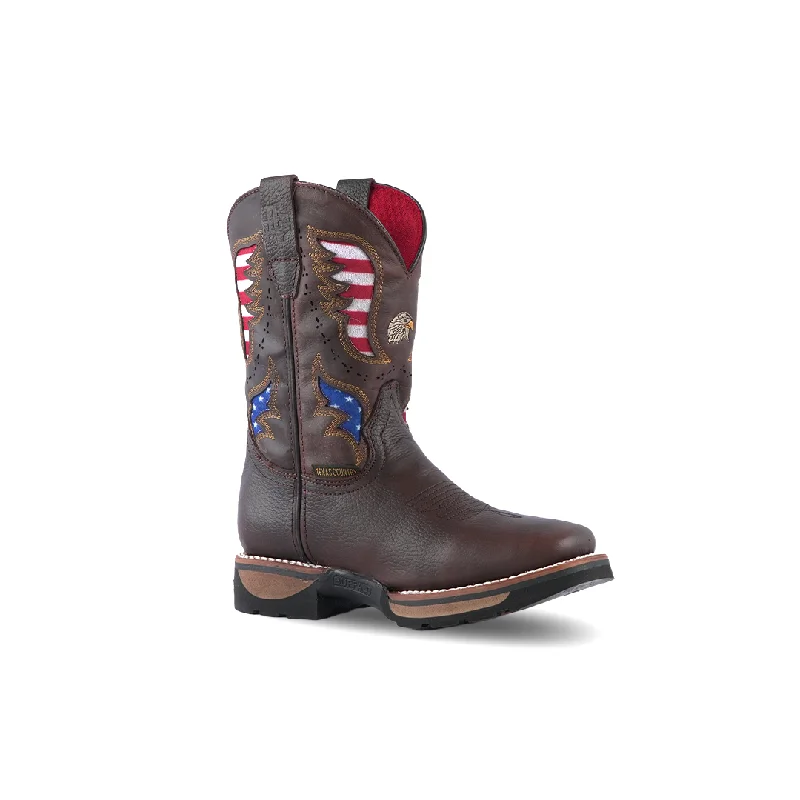 Men's ESD (electro - static discharge) work & safety boots for cleanroom environmentsTexas Country Work Boot Eagle Taurus Moka E6189 Men's ESD (electro - static discharge) work & safety boots for cleanroom environmentsTexas Country Work Boot Eagle Taurus Moka E6189