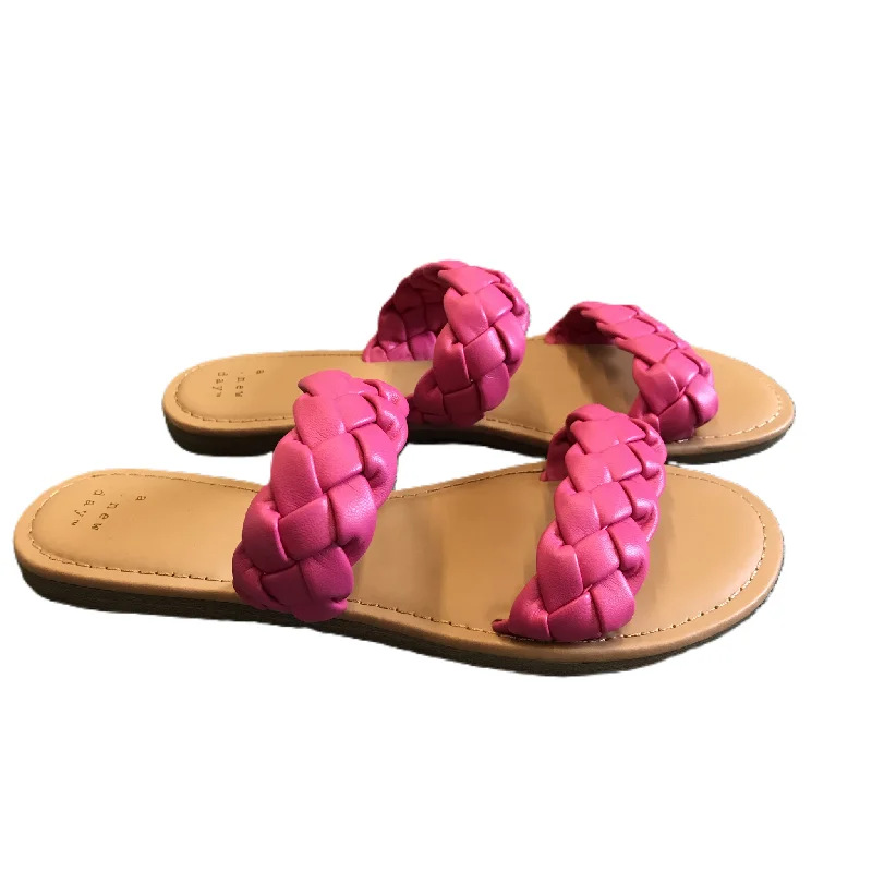Men's sandals with a contrast stitching detail Men's sandals with a contrast stitching detail Men's sandals with a contrast stitching detail Pink Sandals Flats By A New Day, Size: 7 Men's sandals with a contrast stitching detail Men's sandals with a contrast stitching detail Men's sandals with a contrast stitching detail Pink Sandals Flats By A New Day, Size: 7