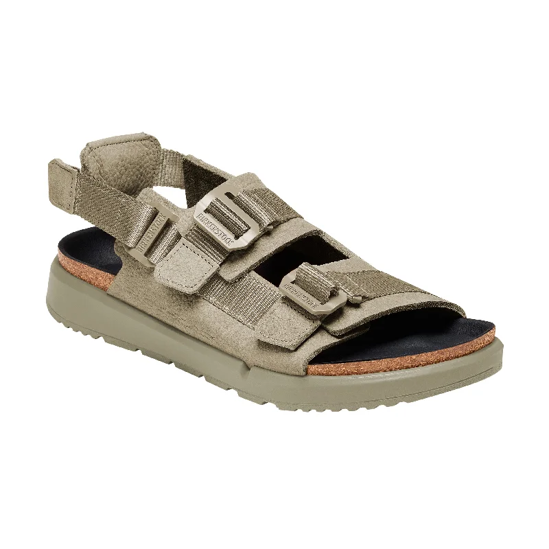 Men's sandals with a stretchy strap for a better fit Men's sandals with a stretchy strap for a better fit Men's sandals with a stretchy strap for a better fit Shinjuku Eucalyptus Nubuck Leather/Textile