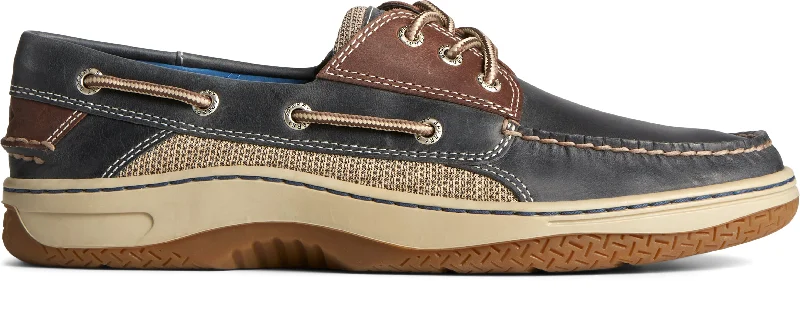Waterproof men's boat shoes for boating activities Waterproof men's boat shoes for boating activities Waterproof men's boat shoes for boating activities Men's Billfish 3-Eye Wide Leather Navy/Brown