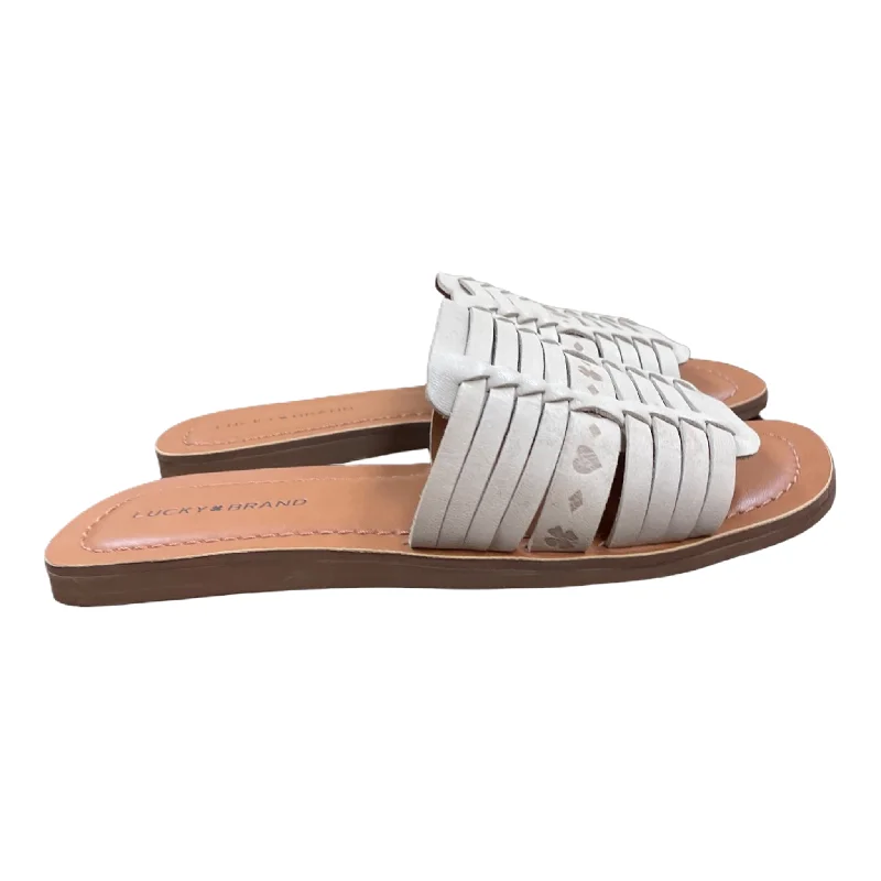 Men's leather sandals with an adjustable strap Men's leather sandals with an adjustable strap Men's leather sandals with an adjustable strap Taupe Sandals Flats By Lucky Brand, Size: 7 Men's leather sandals with an adjustable strap Men's leather sandals with an adjustable strap Men's leather sandals with an adjustable strap Taupe Sandals Flats By Lucky Brand, Size: 7