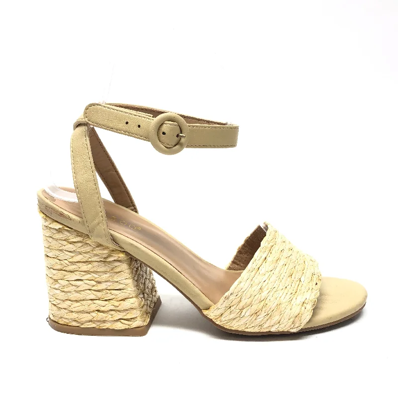 Men's sandals in a neutral color like black or brown Men's sandals in a neutral color like black or brown Men's sandals in a neutral color like black or brown Sandals Heels Block By Bamboo In Beige, Size: 6.5