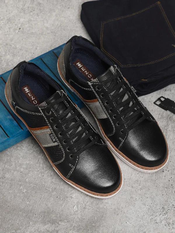 Men's casual shoes with a padded heel for comfort Men's casual shoes with a padded heel for comfort Ezok Men Black Sneaker Casual Shoes Men's casual shoes with a padded heel for comfort Men's casual shoes with a padded heel for comfort Ezok Men Black Sneaker Casual Shoes