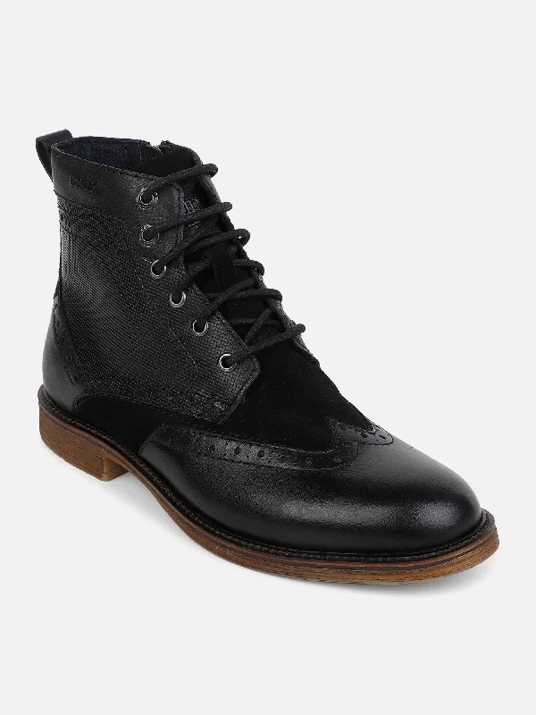 Men's casual shoes with a sporty look and feel Men's casual shoes with a sporty look and feel Ezok Black Lace-ups Leather Boot For Men Men's casual shoes with a sporty look and feel Men's casual shoes with a sporty look and feel Ezok Black Lace-ups Leather Boot For Men