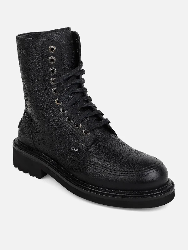 Men's casual shoes with a soft insole for cushioning Men's casual shoes with a soft insole for cushioning Ezok Black Lace-ups Leather Boot For Men Men's casual shoes with a soft insole for cushioning Men's casual shoes with a soft insole for cushioning Ezok Black Lace-ups Leather Boot For Men