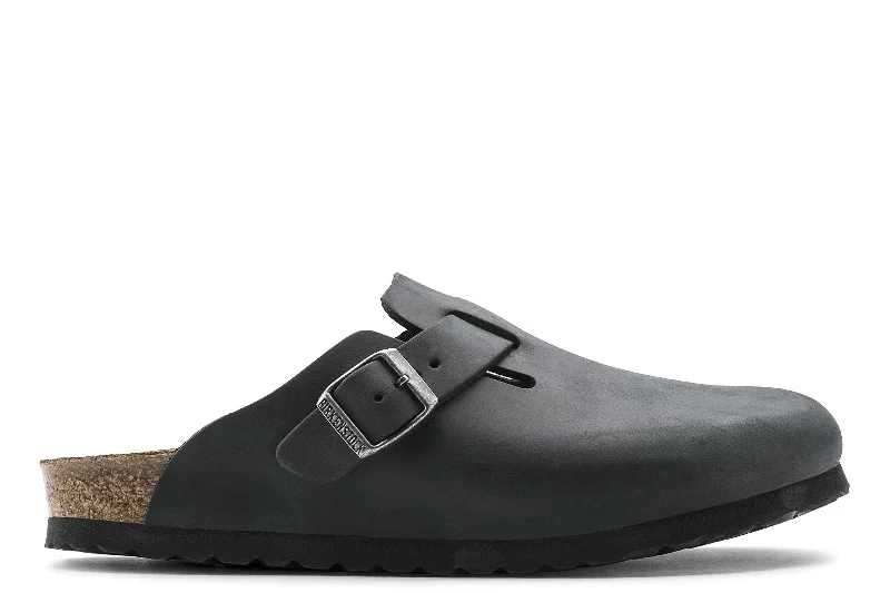 Men's casual shoes with a metallic trim Men's casual shoes with a metallic trim BIRKENSTOCK - BOSTON - REGULAR - OILED LEATHER Men's casual shoes with a metallic trim Men's casual shoes with a metallic trim BIRKENSTOCK - BOSTON - REGULAR - OILED LEATHER