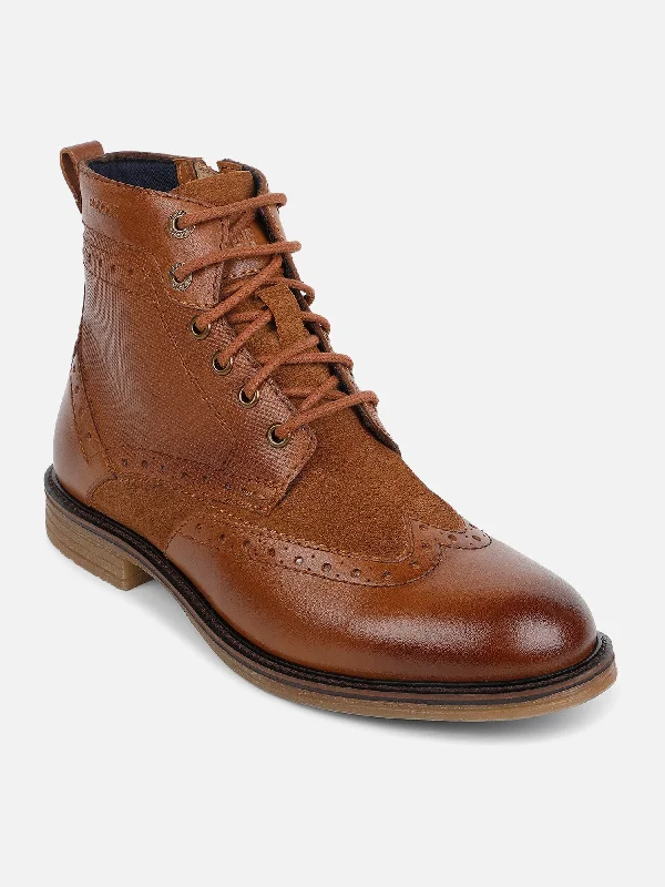 Men's casual shoes with a metallic trim Men's casual shoes with a metallic trim Ezok Tan Lace-ups Leather Boot For Men Men's casual shoes with a metallic trim Men's casual shoes with a metallic trim Ezok Tan Lace-ups Leather Boot For Men