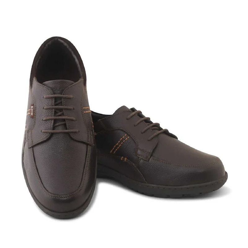 Men's casual shoes with a soft insole for cushioning Men's casual shoes with a soft insole for cushioning Ezok Men Brown Lace-Up Leather Shoes Men's casual shoes with a soft insole for cushioning Men's casual shoes with a soft insole for cushioning Ezok Men Brown Lace-Up Leather Shoes