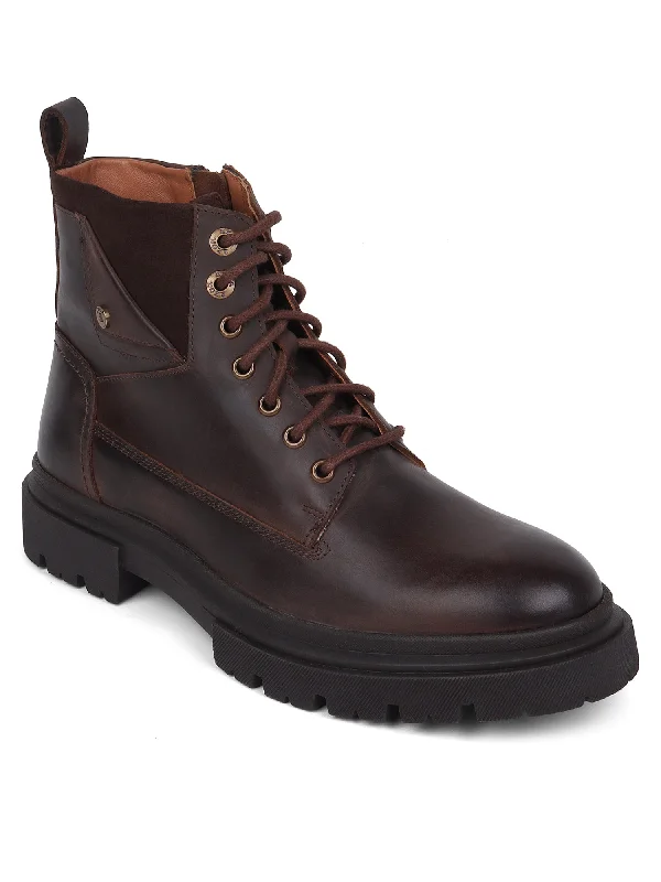 Men's casual shoes with a geometric pattern Men's casual shoes with a geometric pattern Ezok Chocolate Stan Casual Boots Shoes