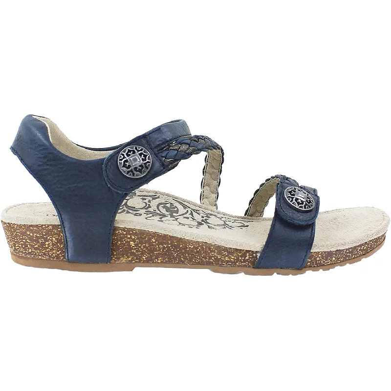 Men's sandals with a padded heelWomen's Aetrex Jillian Navy Leather