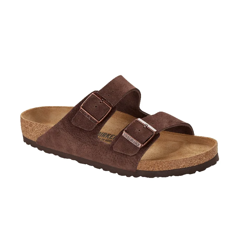 Men's sandals with a stretchy strap for a better fitArizona Desert Buck Roast Nubuck Leather Men's sandals with a stretchy strap for a better fitArizona Desert Buck Roast Nubuck Leather