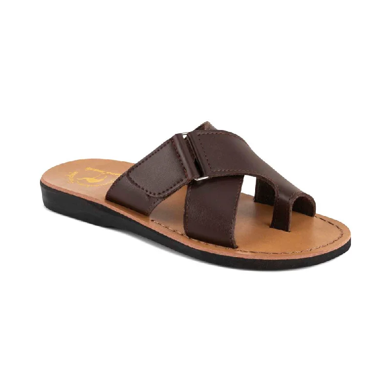 Asher Vegan - Leather Alternative Sandal | Brown