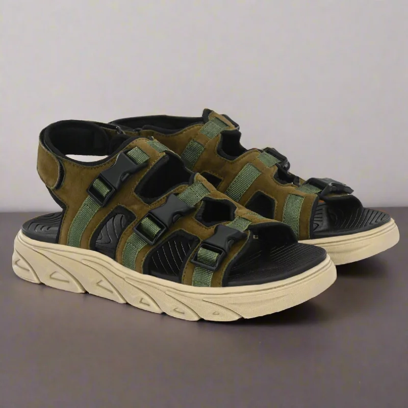 Men's sandals with a cushioned footbedAttitudist Unisex Handcrafted Olive Casual Sandal Men's sandals with a cushioned footbedAttitudist Unisex Handcrafted Olive Casual Sandal