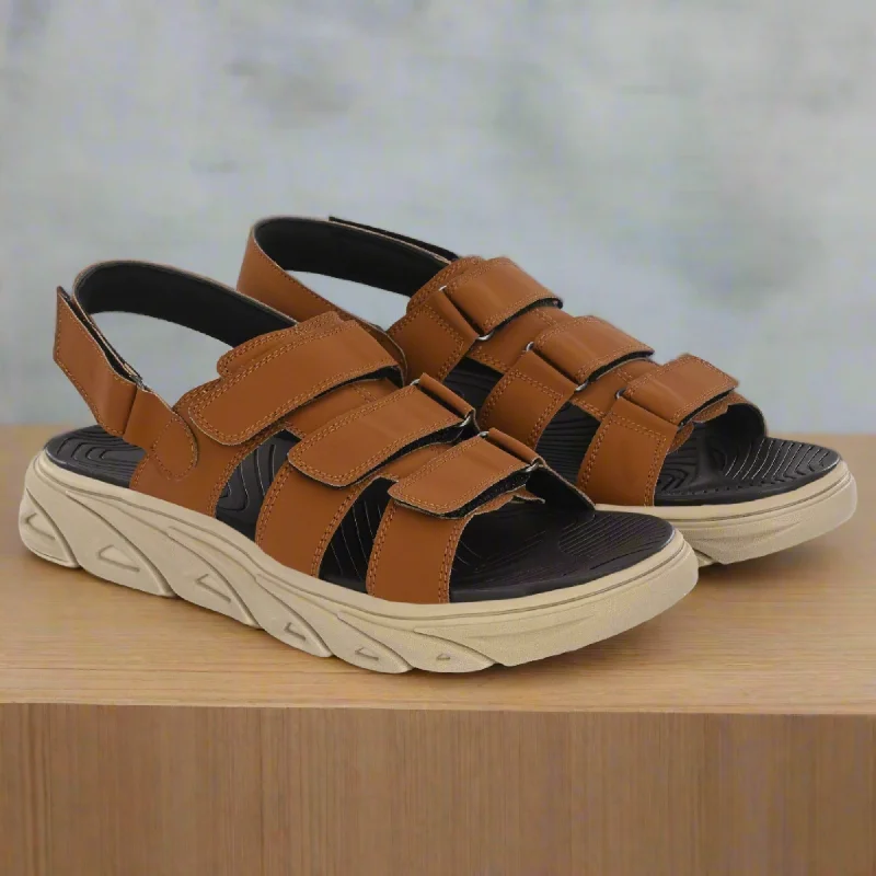 Men's sandals with a rubber sole for tractionAttitudist Unisex Handcrafted Tan Sports Sandal Men's sandals with a rubber sole for tractionAttitudist Unisex Handcrafted Tan Sports Sandal