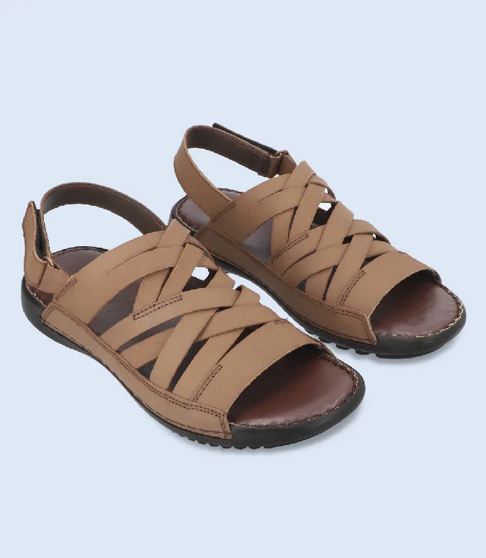 Men's sandals with a toe post designBM5491-BROWN-Men Sandal