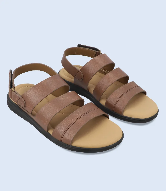 Men's sandals with a toe post designBM5515-BROWN-Men Sandal
