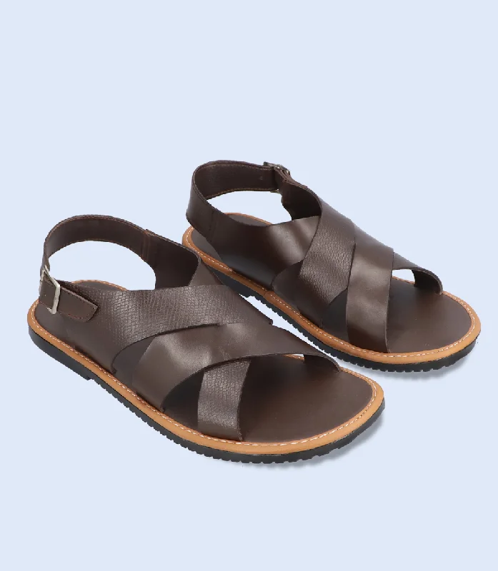 Men's sandals with a padded heelBM5576-ESPRESSO-Men Sandal