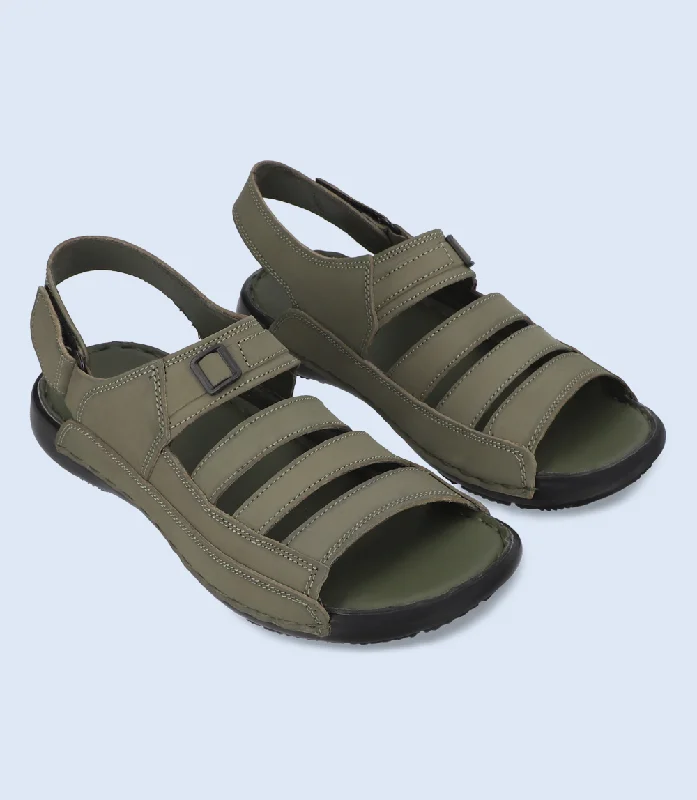 Men's sandals with a wide strap for supportBM5644-OLIVE-MEN SANDAL
