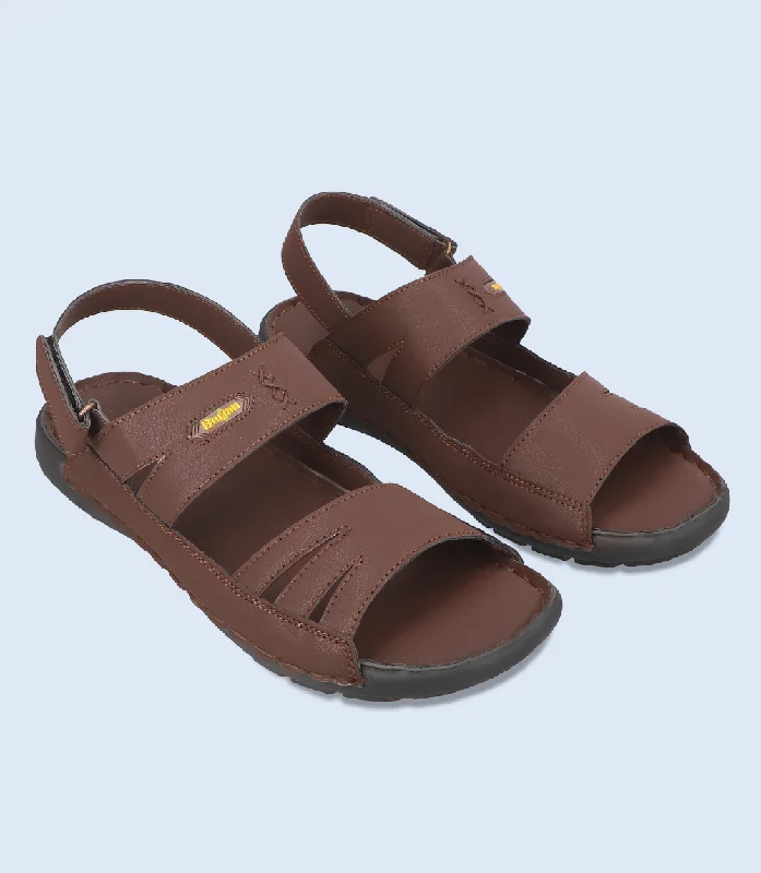 Men's sandals with a rubber sole for tractionBM5686-ESPRESSO-Men Sandal