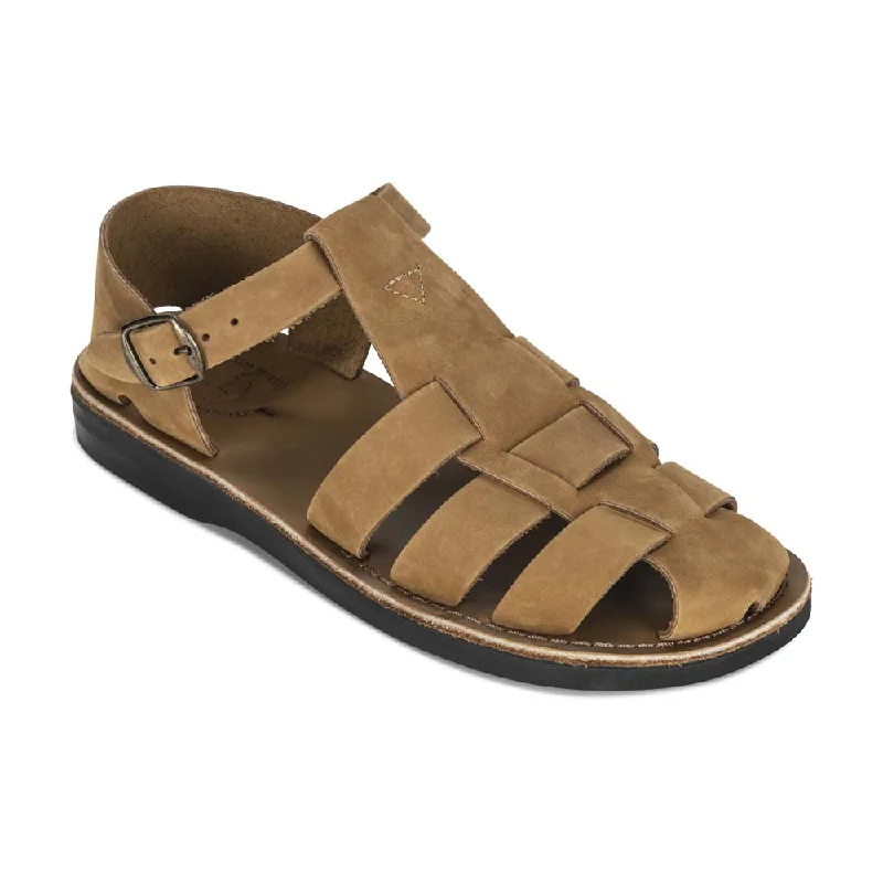 Daniel - Leather Fisherman Sport Sandal | Tan Nubuck