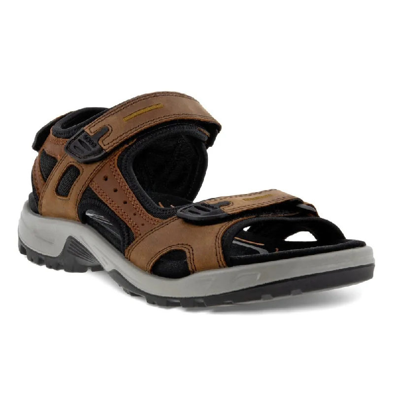 Men's sandals with a rubber sole for tractionEcco Men's Yucatan Sandal - Espresso/Cocoa Brown/Black Men's sandals with a rubber sole for tractionEcco Men's Yucatan Sandal - Espresso/Cocoa Brown/Black