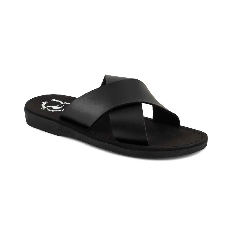 Elan Vegan - Leather Alternative Sandal | Black