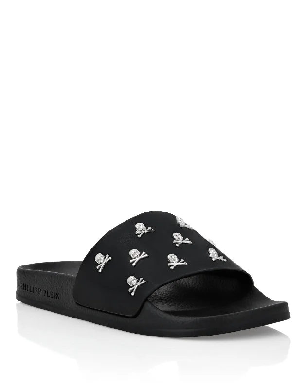 Flat gummy sandals Skull&Bones